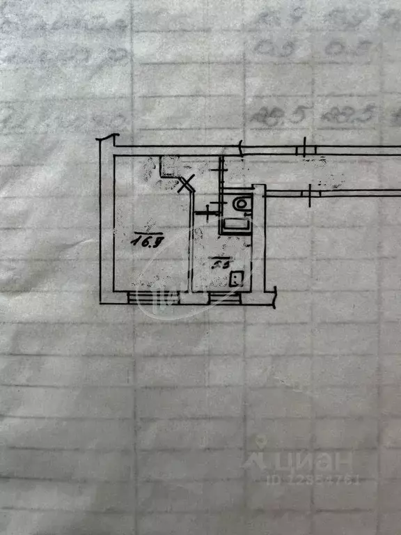 1-к кв. Калужская область, Калуга ул. 5-я Линия, 1к1 (28.3 м) - Фото 2