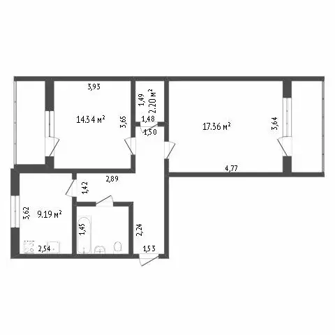 2-комнатная квартира: Калуга, улица Степана Разина, 40 (47 м) - Фото 0