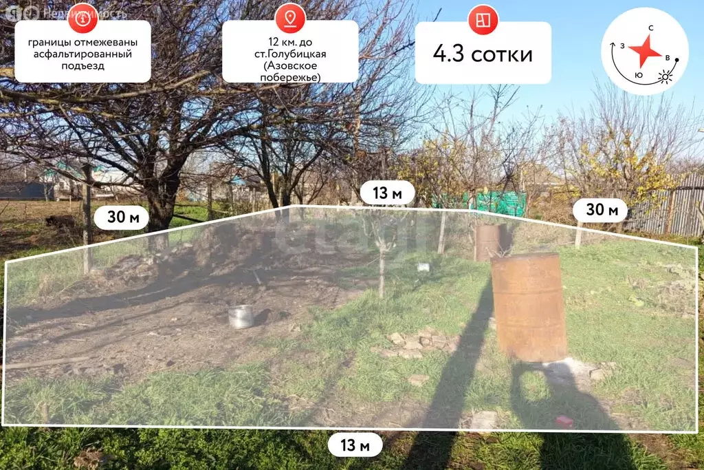 Участок в Курчанская, Набережная улица (4.26 м) - Фото 2