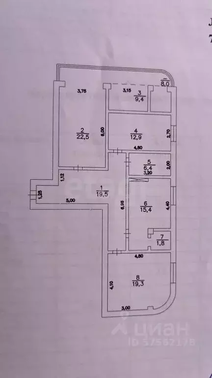 4-к кв. Дагестан, Махачкала ул. Мекегинская, 35 (110.0 м) - Фото 1
