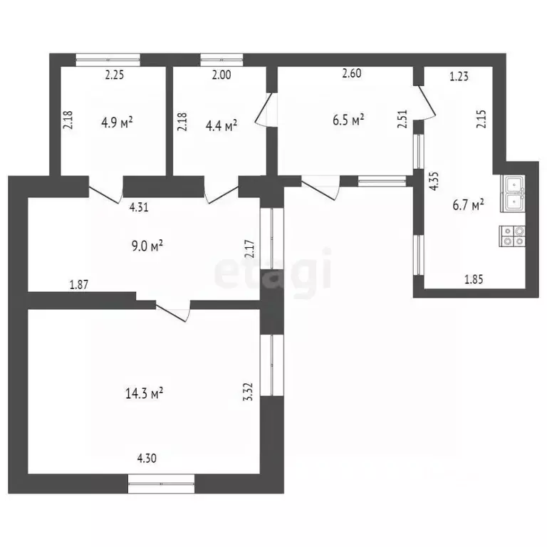 Дом в Ростовская область, Таганрог Греческая ул., 96 (44 м) - Фото 1