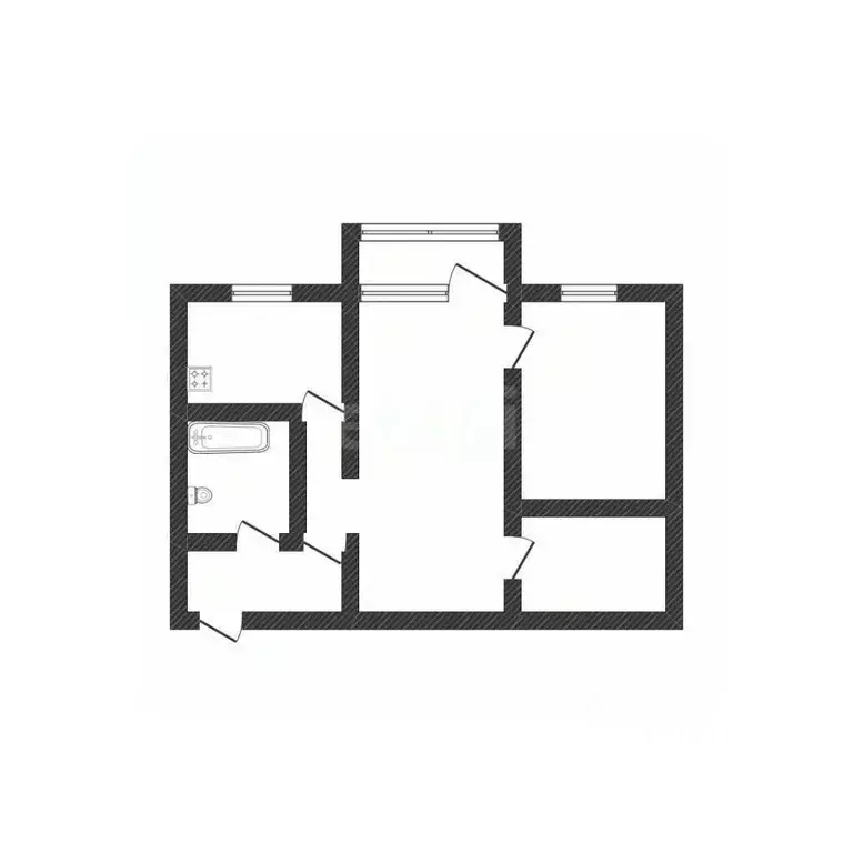 2-к кв. Белгородская область, Валуйки ул. Курячего, 24/3 (44.0 м) - Фото 2