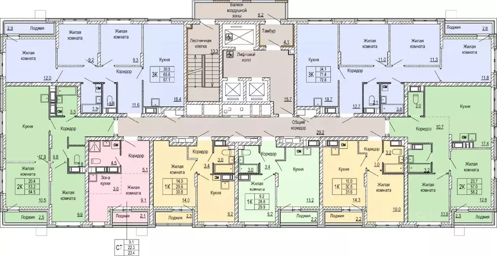 1-к кв. Нижегородская область, Нижний Новгород Кузнечиха Город жилой ... - Фото 2