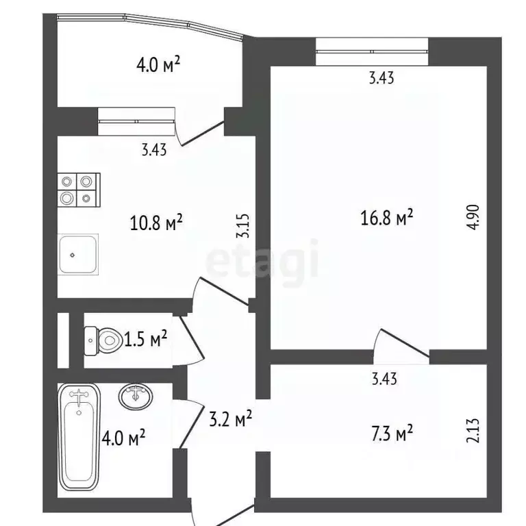 1-к кв. Тюменская область, Тюмень Восточный-2 мкр, ул. Ивана Словцова, ... - Фото 1
