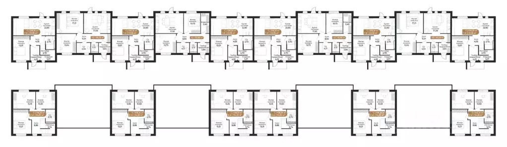 Таунхаус в Ленинградская область, Всеволожск ш. Южное (66 м) - Фото 1