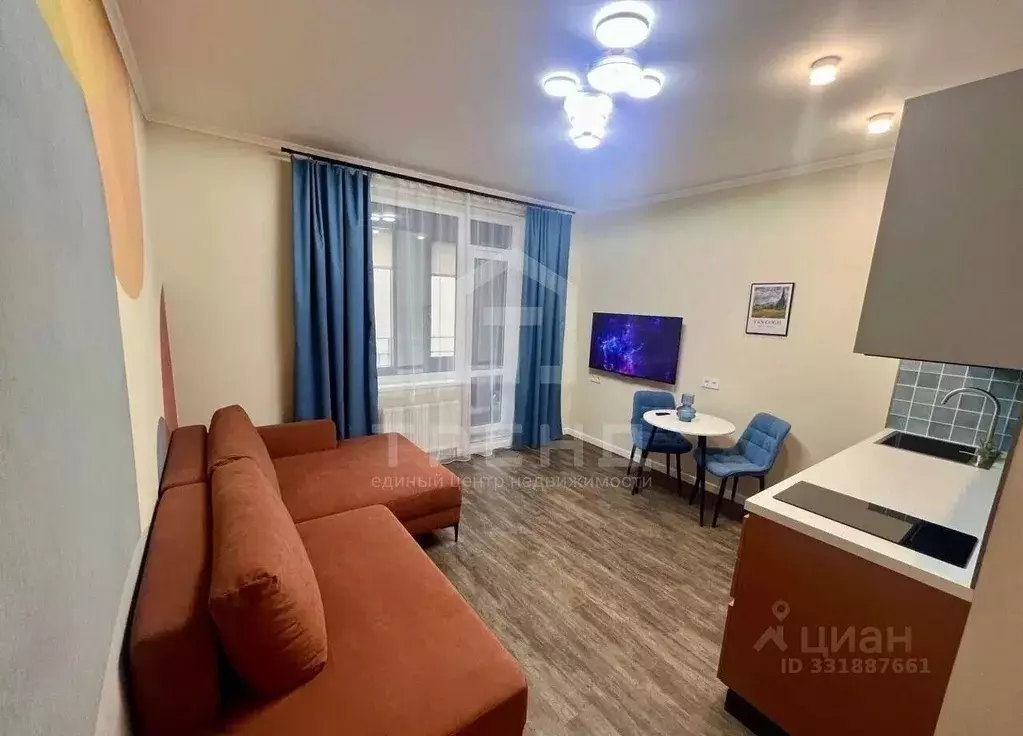 Студия Санкт-Петербург ул. Парфеновская, 7к1 (27.0 м) - Фото 1