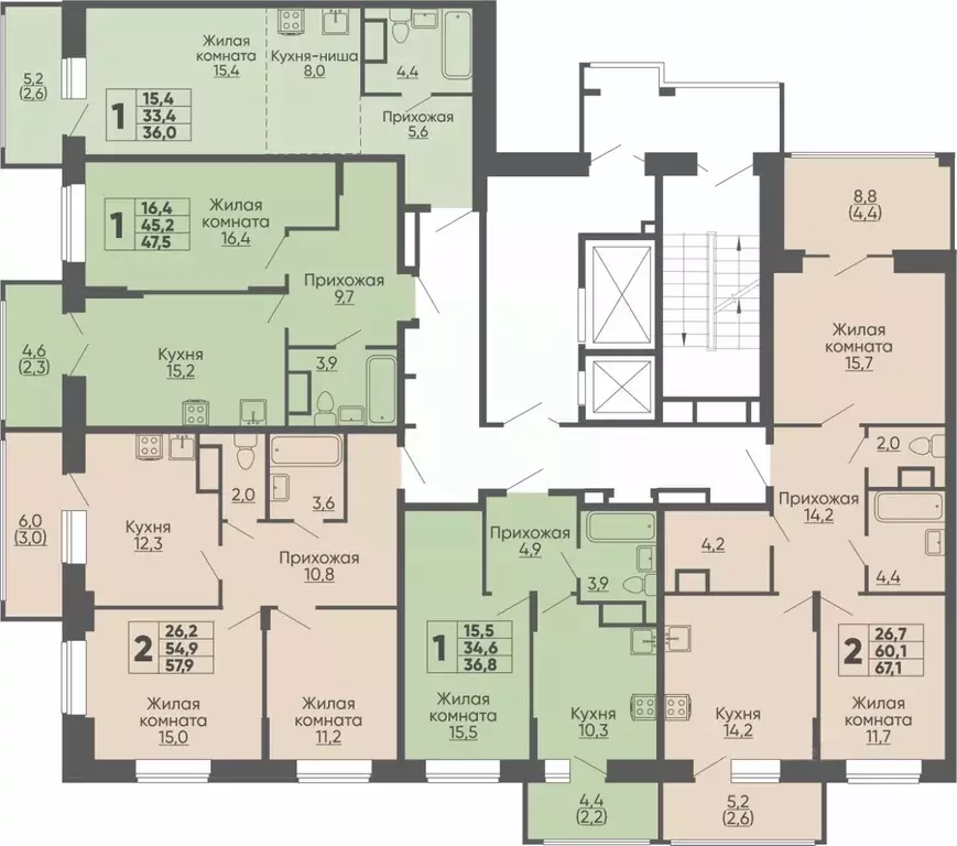 Студия Чувашия, Чебоксары ул. Академика РАН Х.М. Миначева, поз11 (36.0 ... - Фото 2