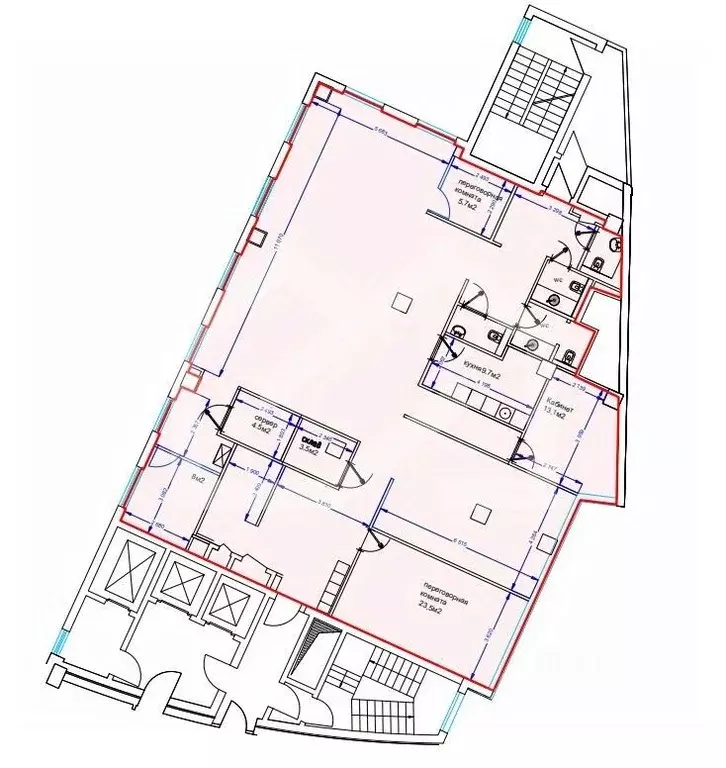 Помещение свободного назначения в Москва Таганская ул., 17-23 (298 м) - Фото 2