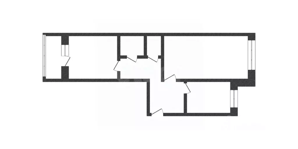 2-к кв. Курганская область, Курган Заозерный жилрайон, 5-й мкр, 16к5 ... - Фото 2