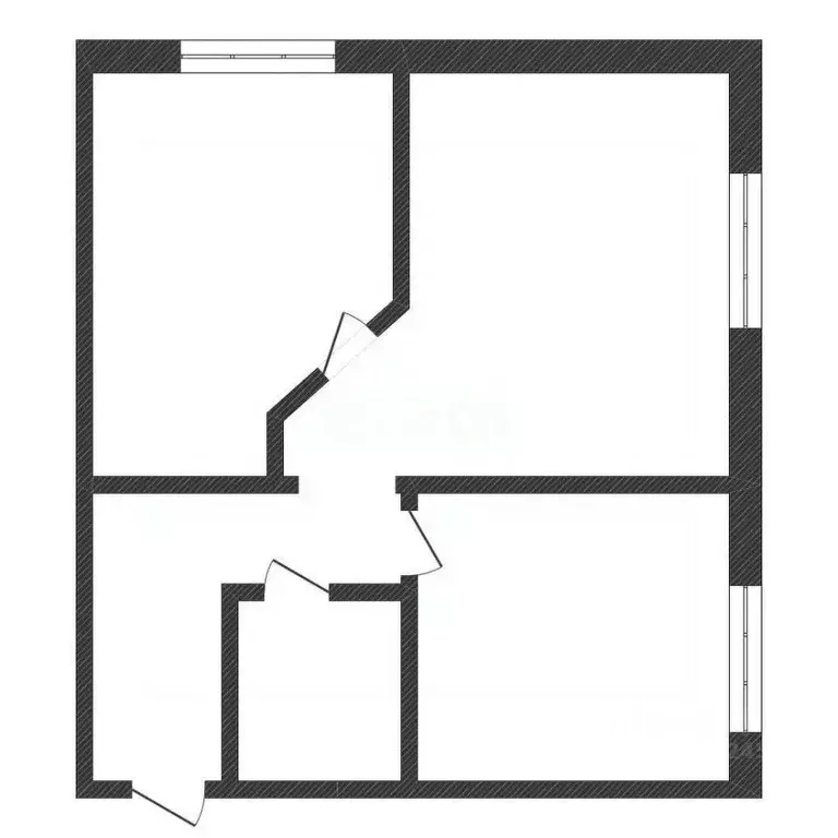 2-к кв. Нижегородская область, Бор Октябрьская ул., 2А (31.3 м) - Фото 0