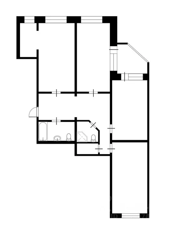 3-к кв. Московская область, Дзержинский Угрешская ул., 32 (131.6 м) - Фото 2
