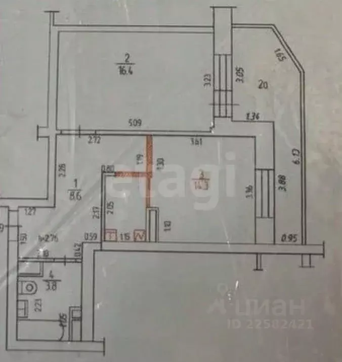 1-к кв. Удмуртия, Ижевск ул. Архитектора П.П. Берша, 32 (43.1 м) - Фото 2