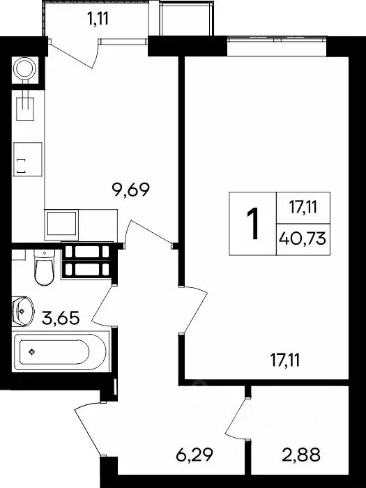 1-к кв. Крым, Симферопольский район, Гвардейское пгт, Республика жилой ... - Фото 1