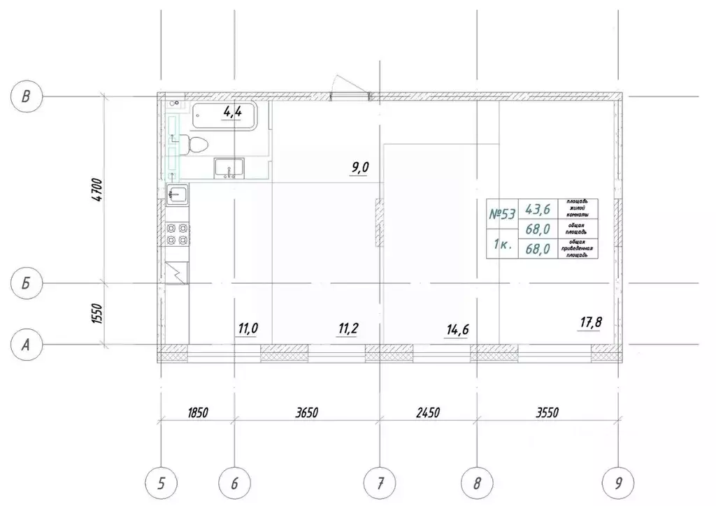 1-к кв. Приморский край, Большой Камень ул. Ленина, 14 (68.0 м) - Фото 1