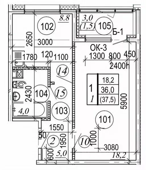 1-к кв. Камчатский край, Елизовский муниципальный округ, пос. ... - Фото 1