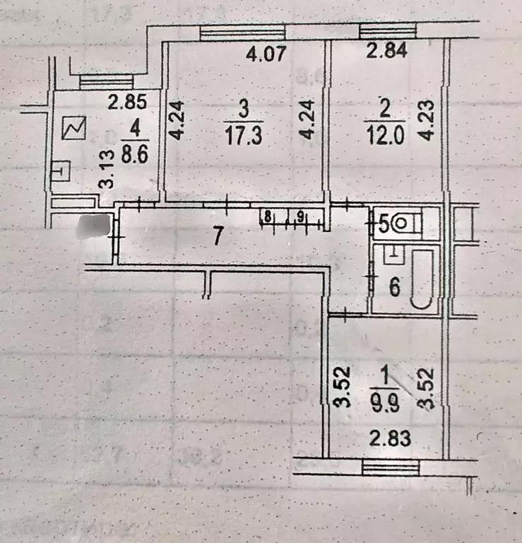 3-к кв. Москва Таллинская ул., 19К1 (63.0 м) - Фото 0