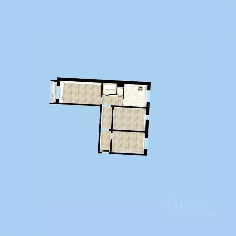 3-к кв. Башкортостан, Уфа ул. Ахметова, 275к1 (64.8 м) - Фото 1