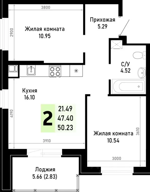 2-к кв. Краснодарский край, Анапа муниципальный округ, Нижняя ... - Фото 0