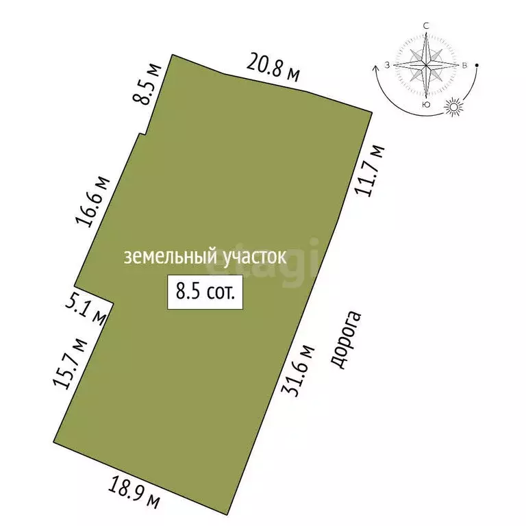 Дом в Ялуторовск, Целинная улица (46.6 м) - Фото 1