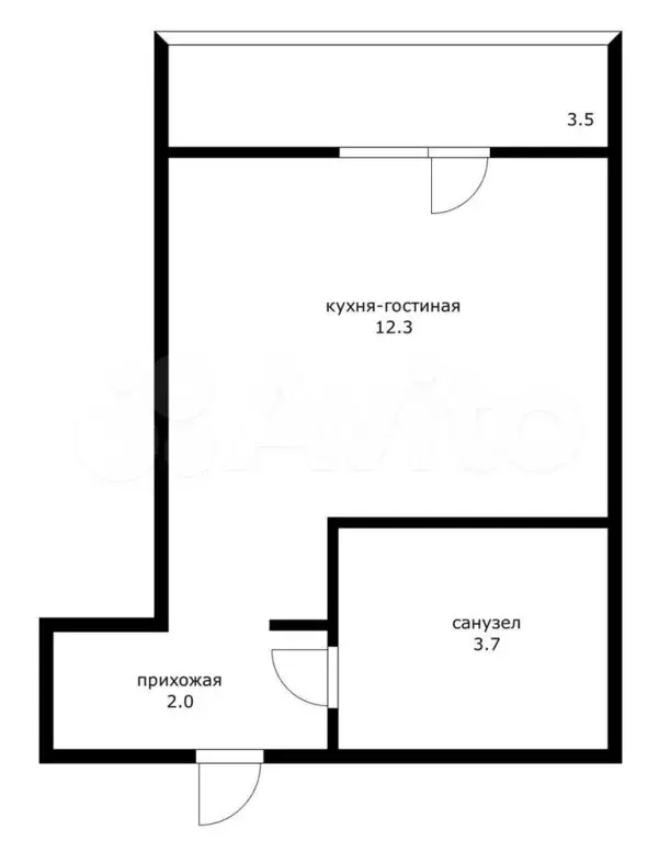 Квартира-студия, 22 м, 8/16 эт. - Фото 0