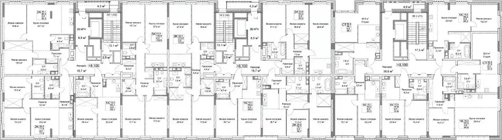 1-к кв. Нижегородская область, Нижний Новгород ул. Максима Горького, ... - Фото 2