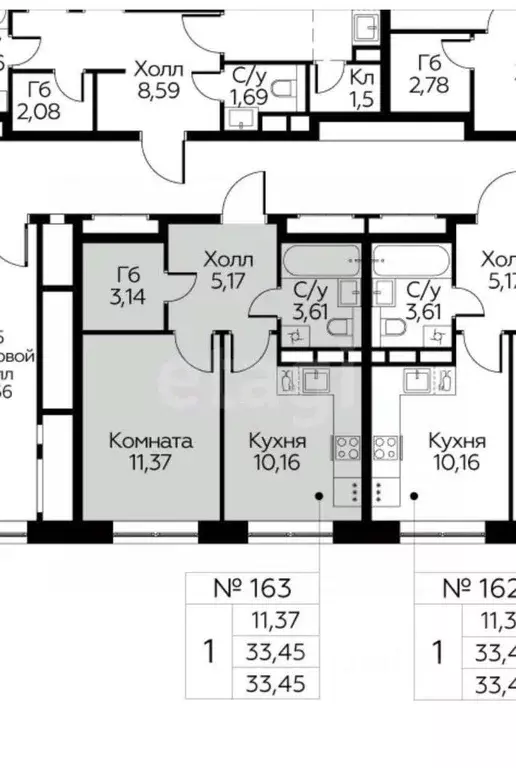 1-к кв. Москва Цветочные Поляны жилой комплекс, к11 (34.0 м) - Фото 1