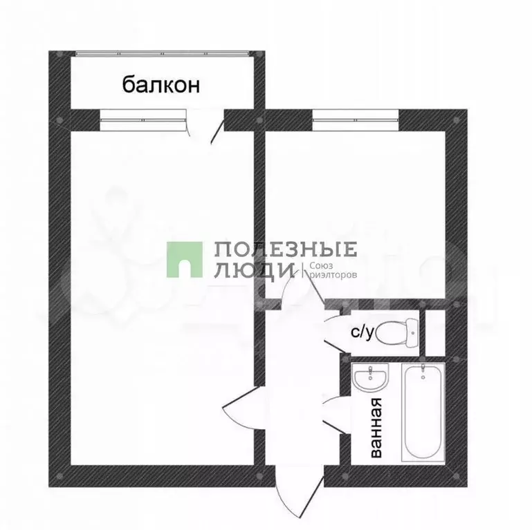 1-к. квартира, 34 м, 2/9 эт. - Фото 0