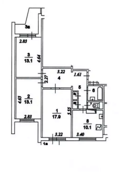 Комната Москва Варшавское ш., 149к1 (26.2 м) - Фото 1