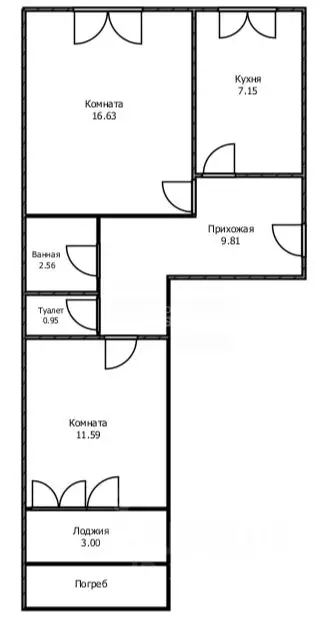 2-к кв. Ульяновская область, Ульяновск Сиреневый проезд, 9 (50.0 м) - Фото 2
