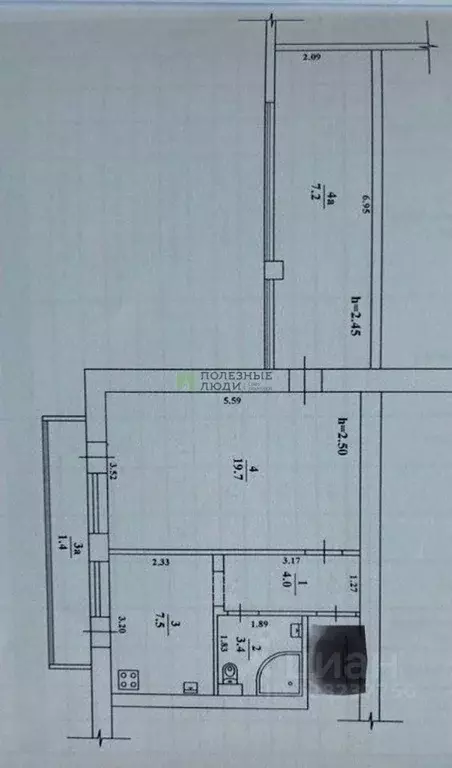 1-к кв. Крым, Евпатория городской округ, Мирный пгт ул. Сырникова, 18 ... - Фото 2