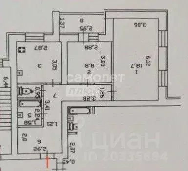 2-к кв. Пензенская область, Пенза Ладожская ул., 9А (59.4 м) - Фото 1
