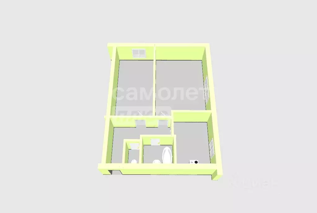 2-к кв. Смоленская область, Смоленск пос. Торфопредприятие, 59 (41.1 ... - Фото 2