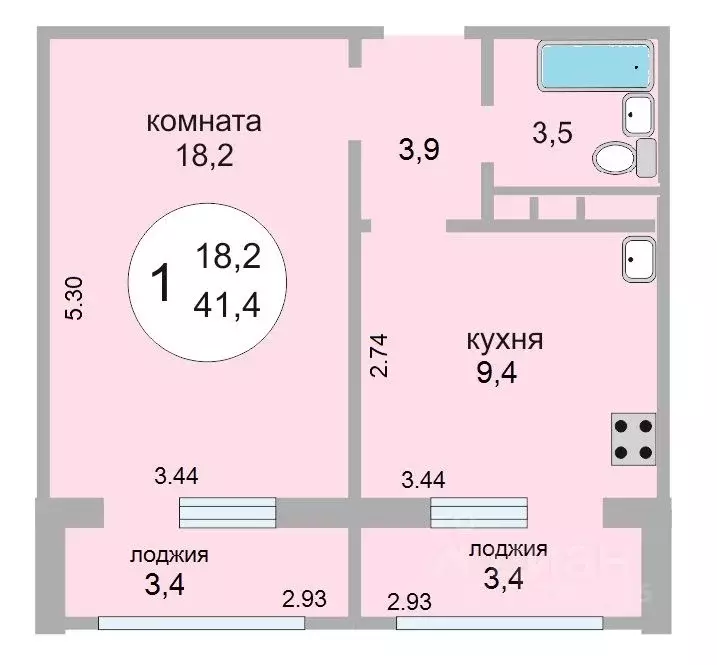 1-к кв. Московская область, Королев Болшево мкр, ул. Маяковского, 18б ... - Фото 1
