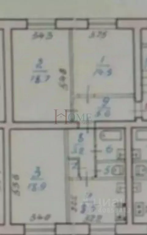 3-к кв. Новосибирская область, Новосибирск Владимировская ул., 33 ... - Фото 2