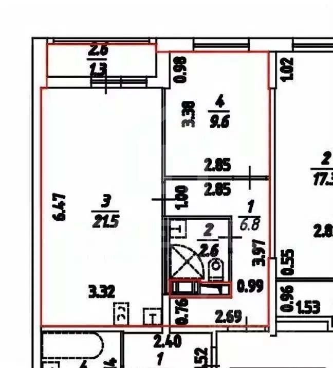 2-к кв. Санкт-Петербург ул. Вадима Шефнера, 14к1 (40.5 м) - Фото 2
