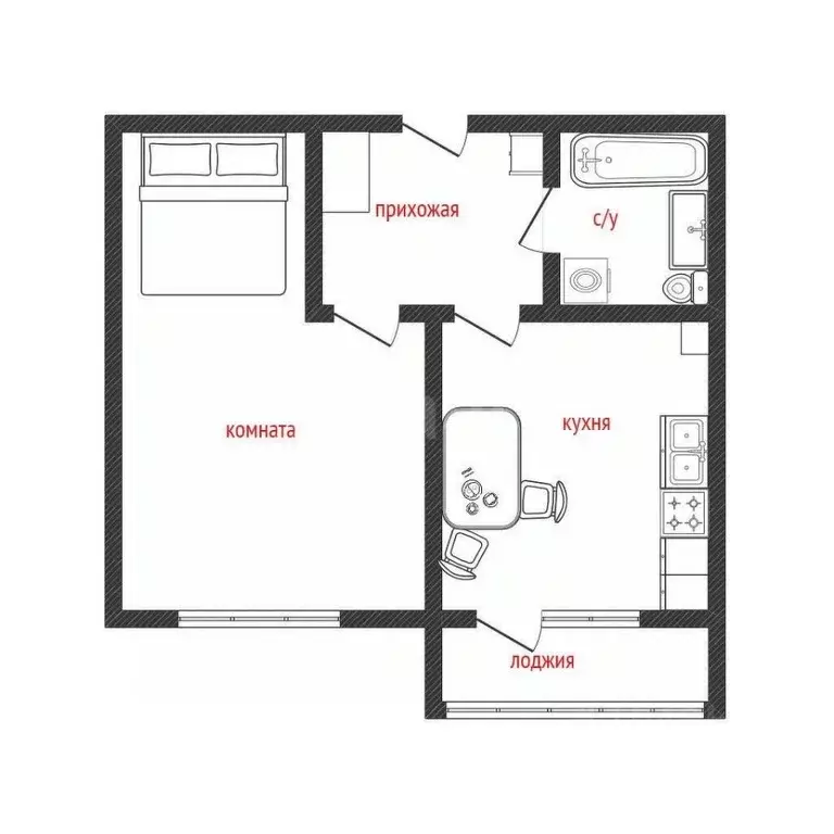 1-к кв. Смоленская область, Смоленск ул. Румянцева, 14а (36.5 м) - Фото 2
