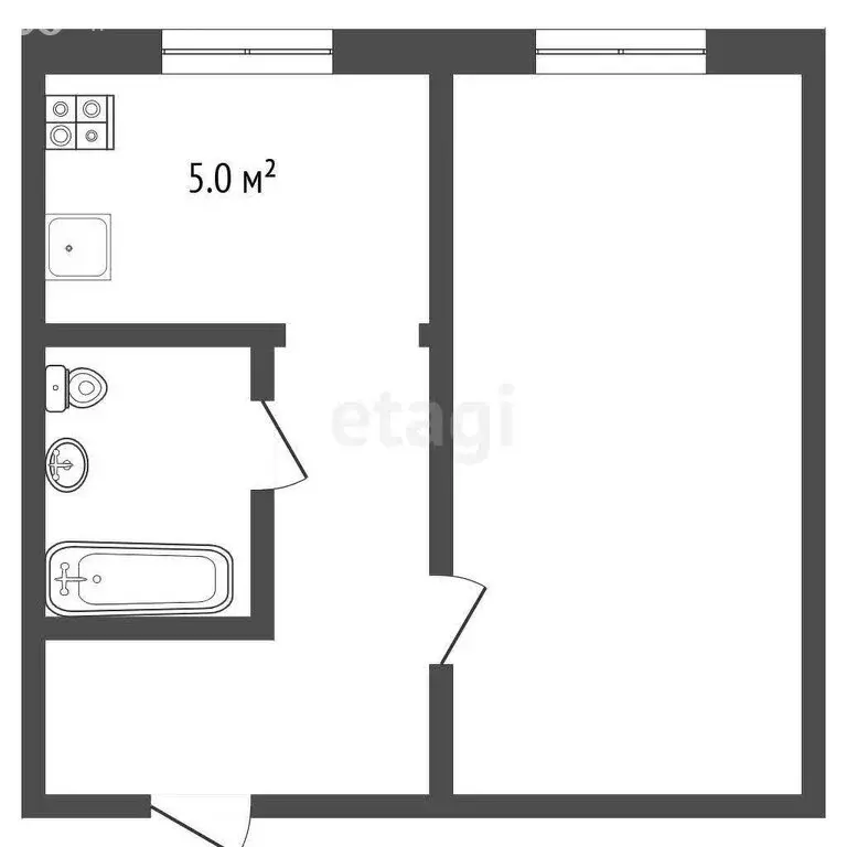 2-комнатная квартира: Рыбинск, улица Кулибина, 4 (40.3 м) - Фото 0