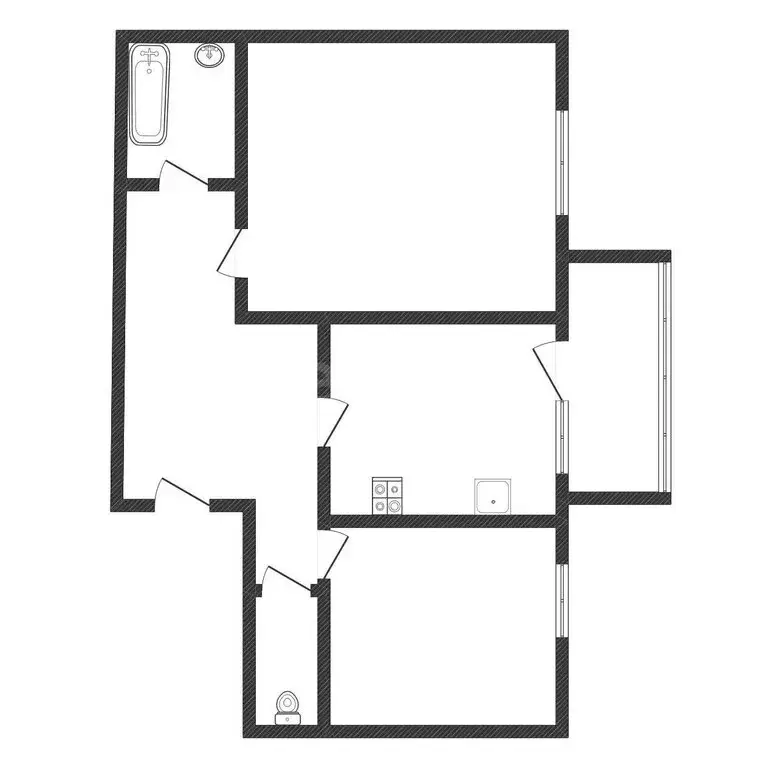 2-комнатная квартира: Черкесск, улица Свободы, 62/4 (54.4 м) - Фото 2