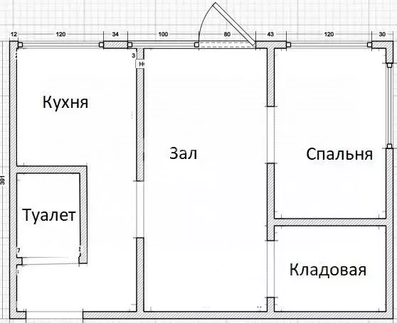 2-к кв. Новосибирская область, Новосибирск ул. Писарева, 20 (45.3 м) - Фото 1