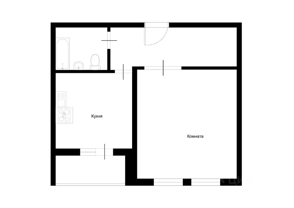 Продаётся 1-к квартира, 38.5 м - Фото 0