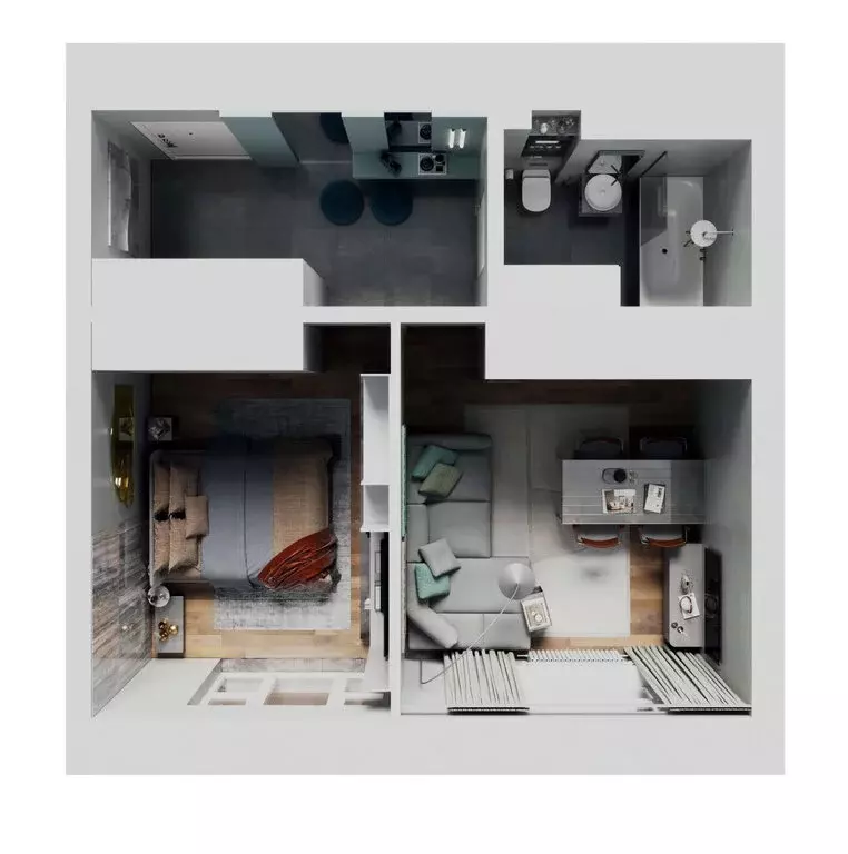 2-комнатная квартира: Иркутск, Култукская улица (45.28 м) - Фото 1