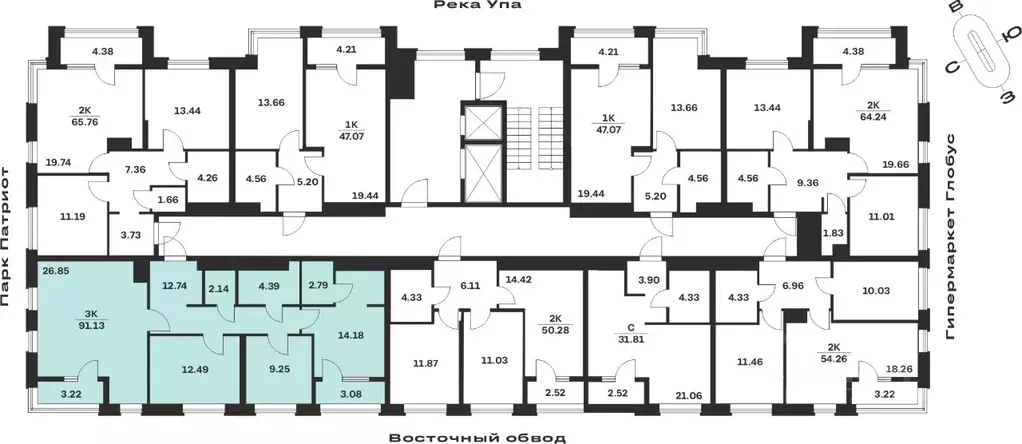 3-к кв. Тульская область, Тула городской округ, с. Осиновая Гора, ... - Фото 2