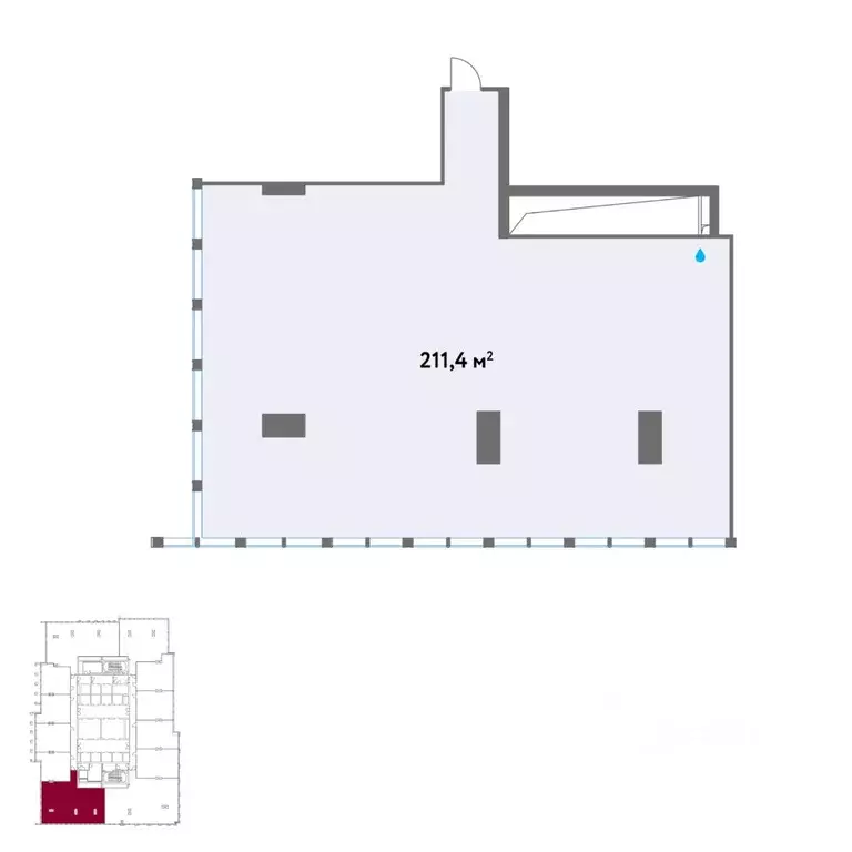 Офис в Москва Кинематографический кв-л,  (211 м) - Фото 2