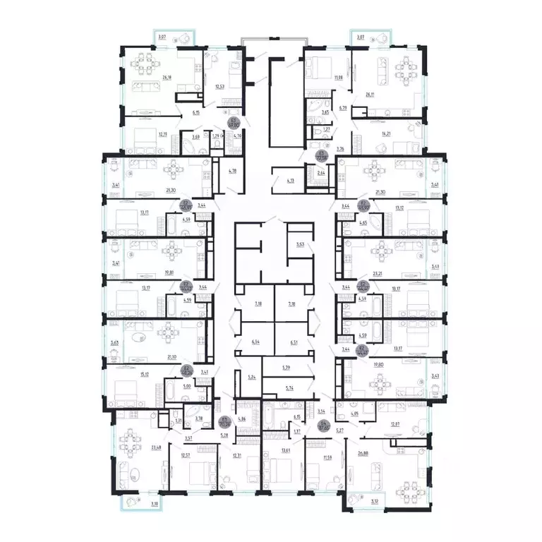 2-к кв. Тульская область, Тула (72.58 м) - Фото 1