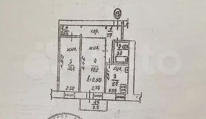 2-к. квартира, 40 м, 4/4 эт. - Фото 0