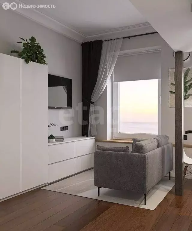 Квартира-студия: Санкт-Петербург, 8-я Советская улица, 57 (23 м) - Фото 2