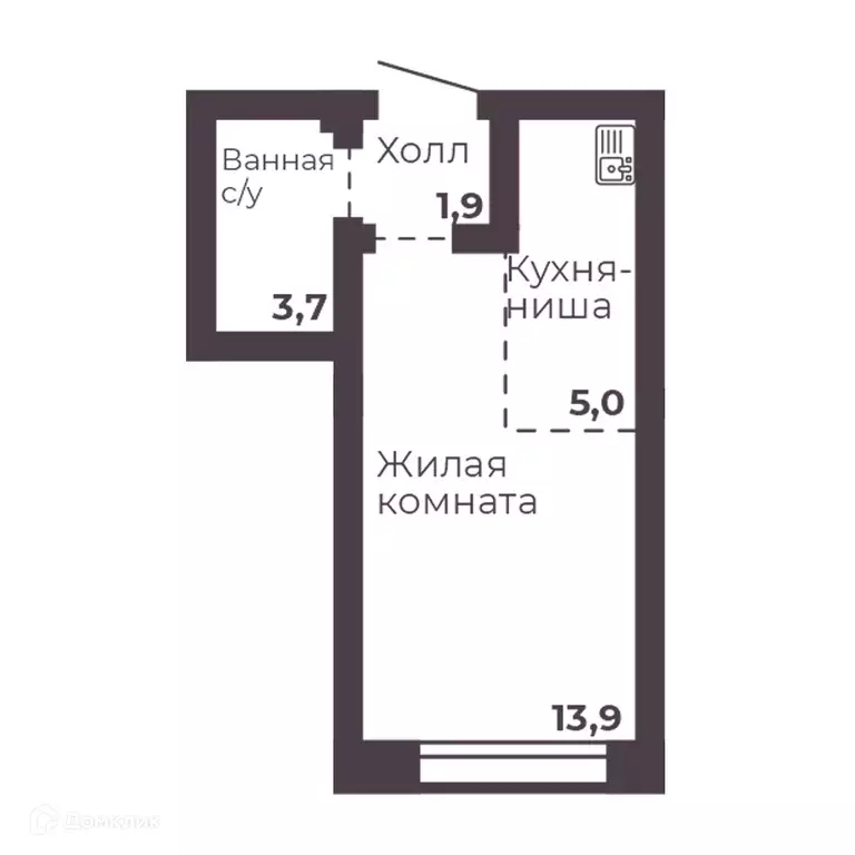 Продаётся 1-к квартира, 24.5 м - Фото 1