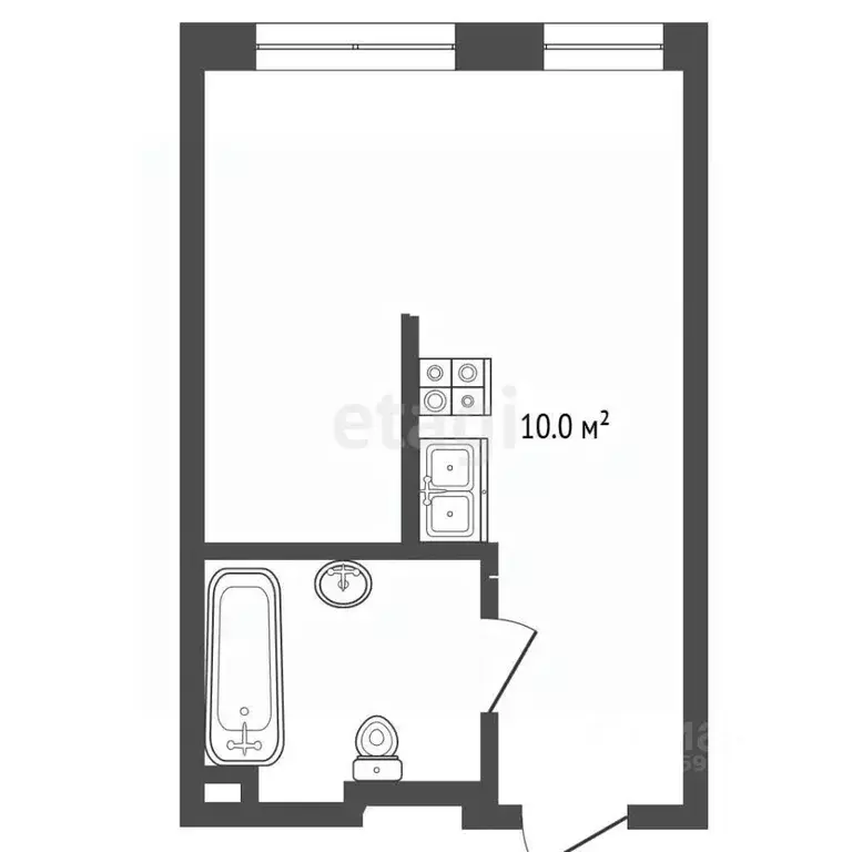 Студия Москва ул. Зорге, 9к2 (29.0 м) - Фото 2