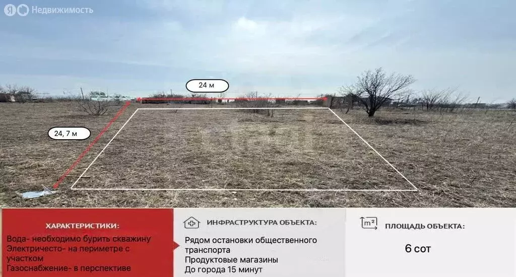 Участок в Урожайновское сельское поселение, СПК Художник (6 м) - Фото 1