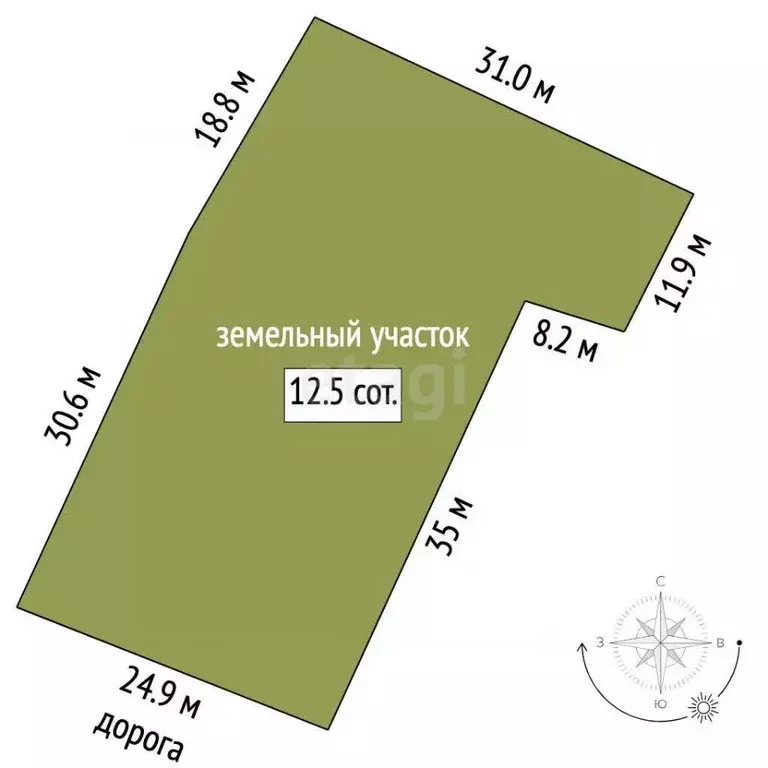 Участок в Москва д. Санино, 23 (12.5 сот.) - Фото 1